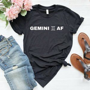 NEW Womens Plus Size Gemini AF Graphic t-shirt 4XL